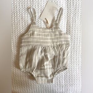 Oat Co - linen baby bubble romper (6-12 months)